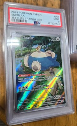 PSA 9 Snorlax SVP EN 051 Pokémon Card 2023