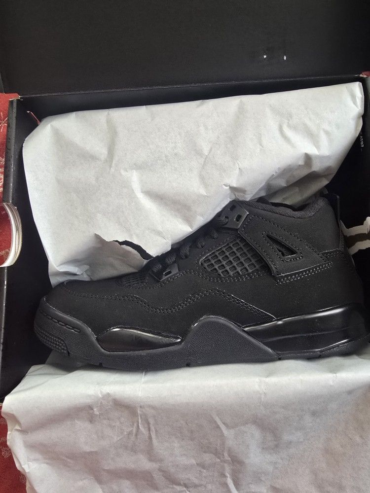 Jordan Retro 4s Black Cat Preschool
