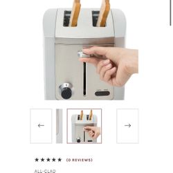 Slightly Used All Clad 2 Slice Toaster