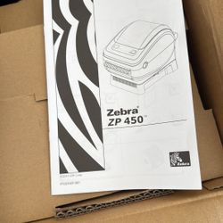 Brand New Never Used Zebra Zp450 Printer 