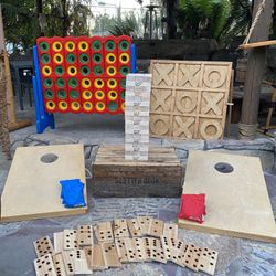 Large games Connect Four Jenga Cornhole