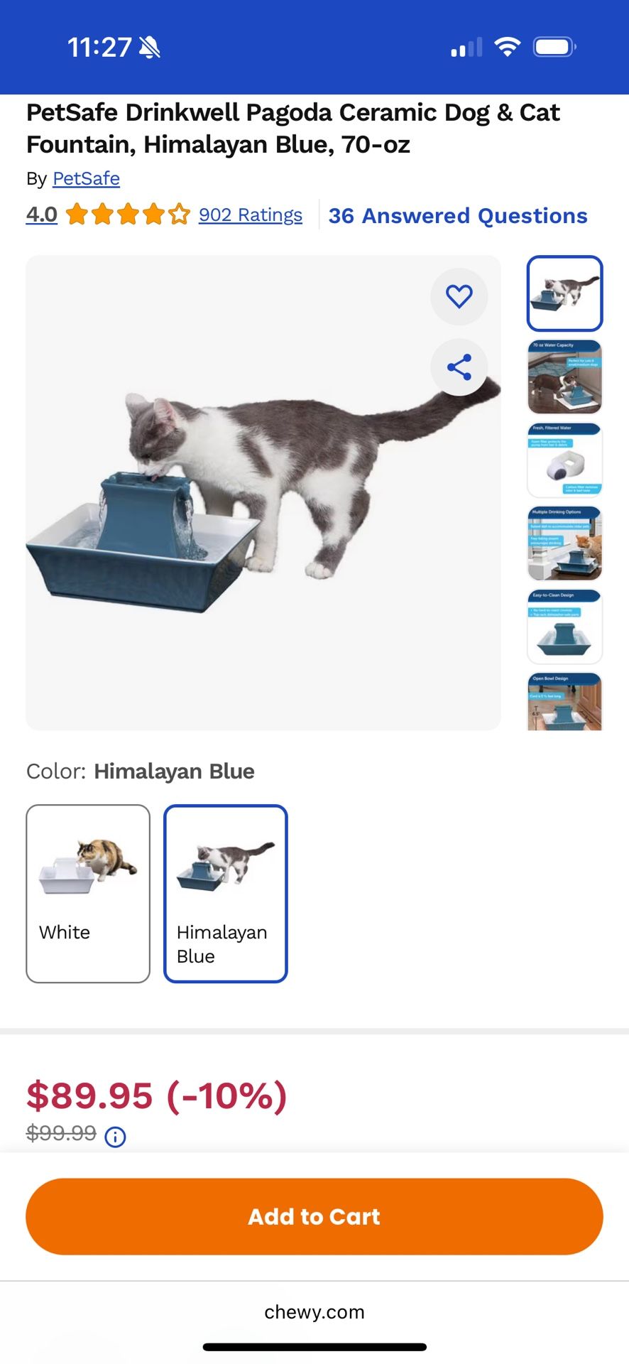 Dog & Cat Water Fountain