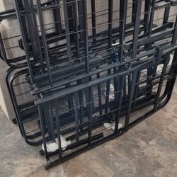 2 Twin Bed Frames 2 Twin Memory Foam Matresses