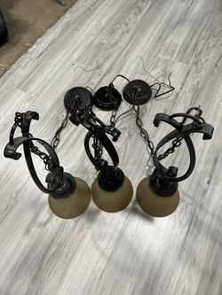 (8) Bronze Pendant Lights