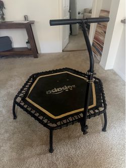 Zupapa Mini Fitness Trampoline with Handle Bar