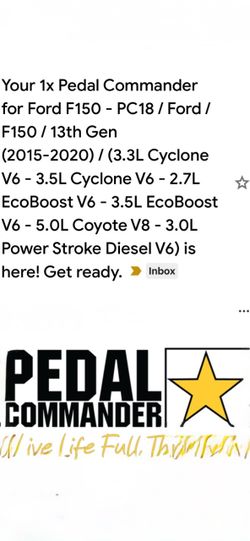 Ford F-150 pedal Commander
