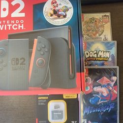 Switch 2 With 3 Games And SD Card
