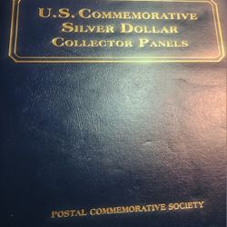 5 Silver Dollars With Stamps