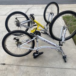 2 Bikes - Giant Warp DS3 - Schwinn Mountain Bike 