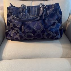 Blue Coach Purse
