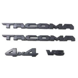 Matte Black for Tacoma Blackout Overlay Kit For TRD Off Road 2011-2021 V6 4x4 Emblem 