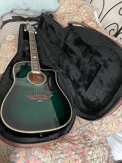 Keith Urban "Light The Fuse" collection Emerald Burst Acoustic Electric Guitar