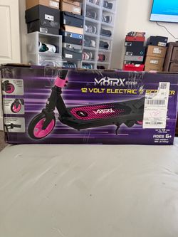 Pink 12 Volt Electric Scooter