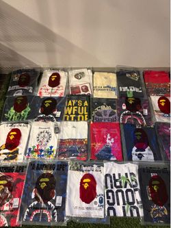 BAPE SHIRTS AWFUL LOT OF COUGH SYRUP AND MORE