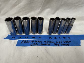 USA Craftsman Metric Deep Socket 