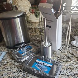 Brushed NIckel Bathroom Accessories 