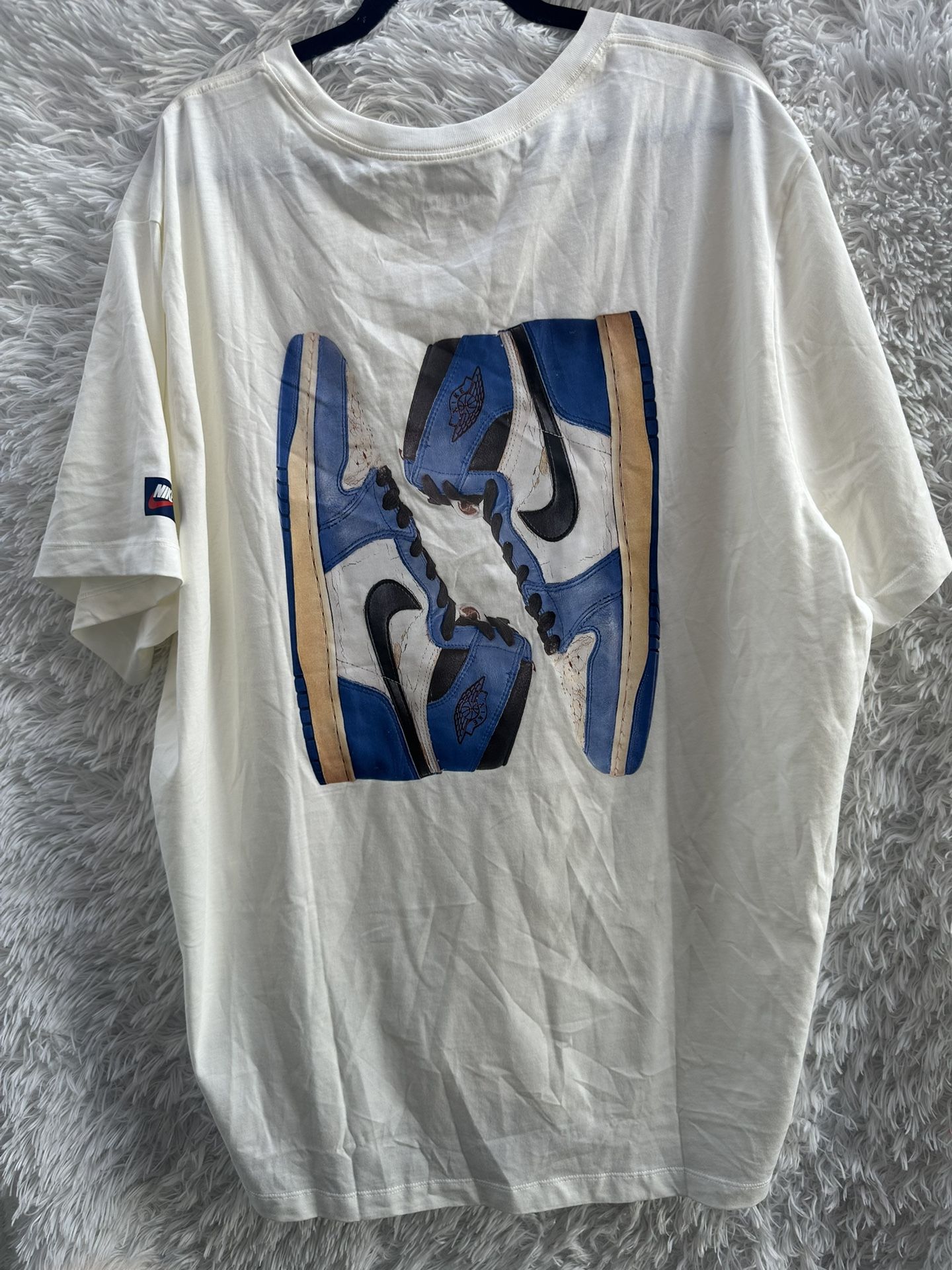 New Jordan Cream Men's Short Sleeve Tee