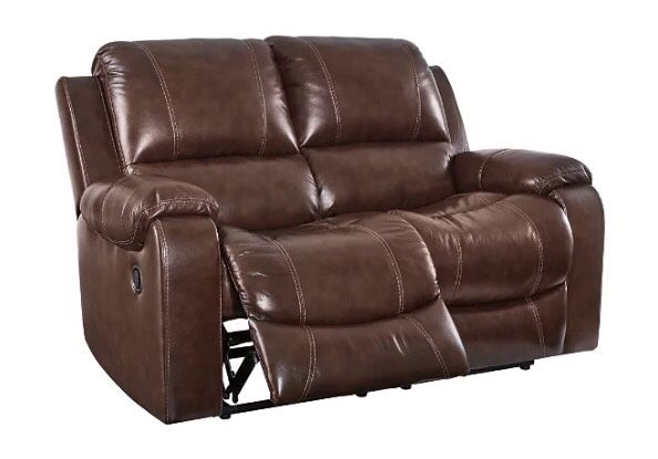 ~Rackingburg Mahogany Manual Reclining Living Room Set~FINANCING AVAILABLE~Located in High Point~Message For More Info~