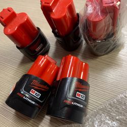 Milwaukee New Battery 2ah 12M Nuevo $45 Each One Nuevos 