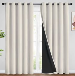 100% Blackout Curtains 62x84”L 2 Panels