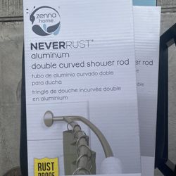 Double Curved Shower Rod 