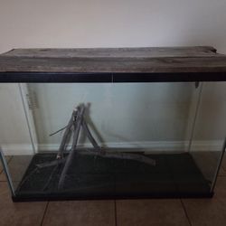 Custom 45-50 Gallon Reptile Terrarium (X Wide + Wood Lid)
