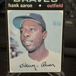 1971 Topps #400 Hank Aaron Baseball Card Vintage 
