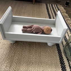 Wood Doll Bed 
