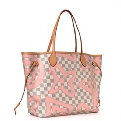 Louis Vuitton Tahitienne Damier Azur Neverfull MM Tote