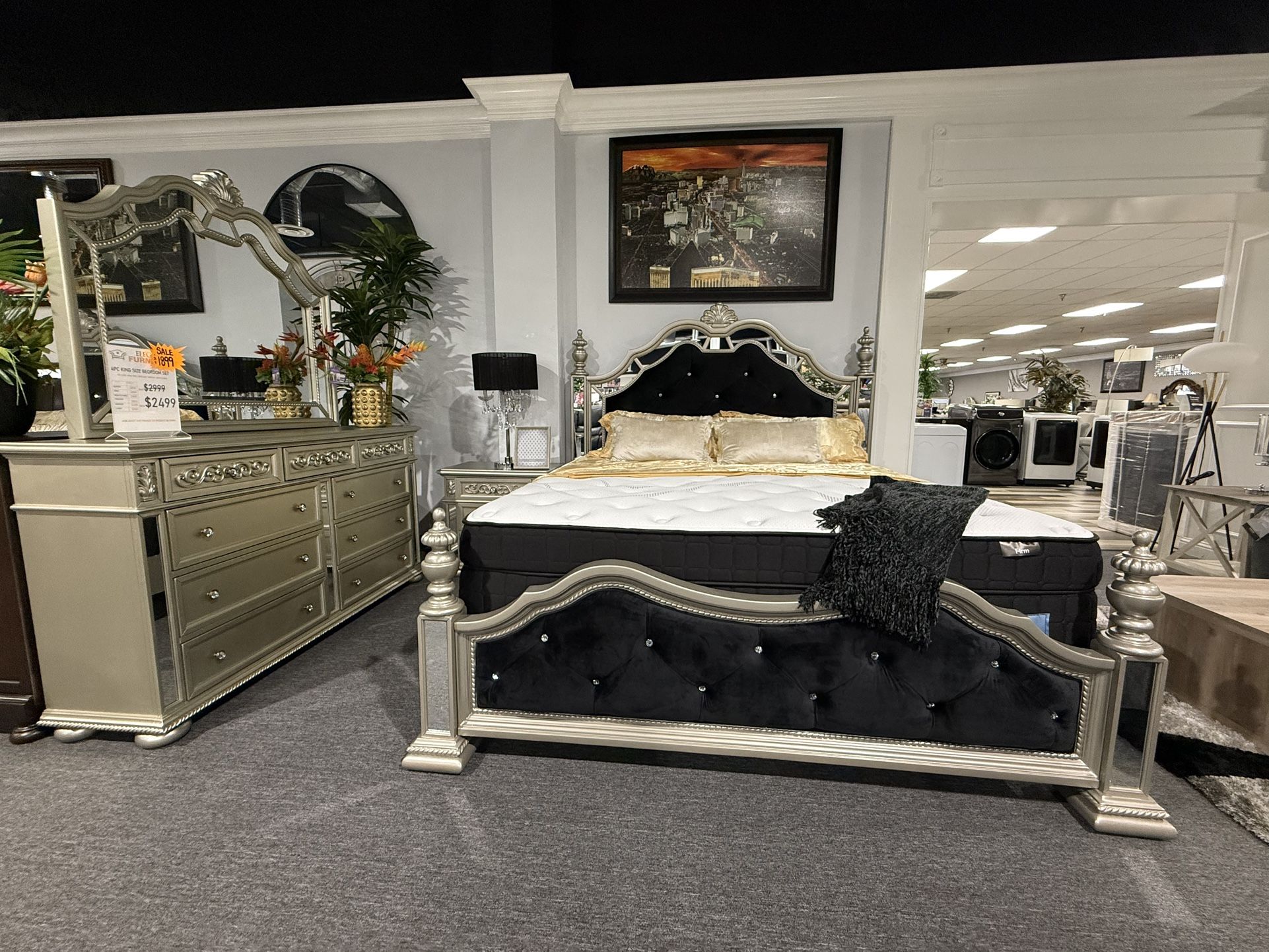 4 Pc King Bedroom Set 