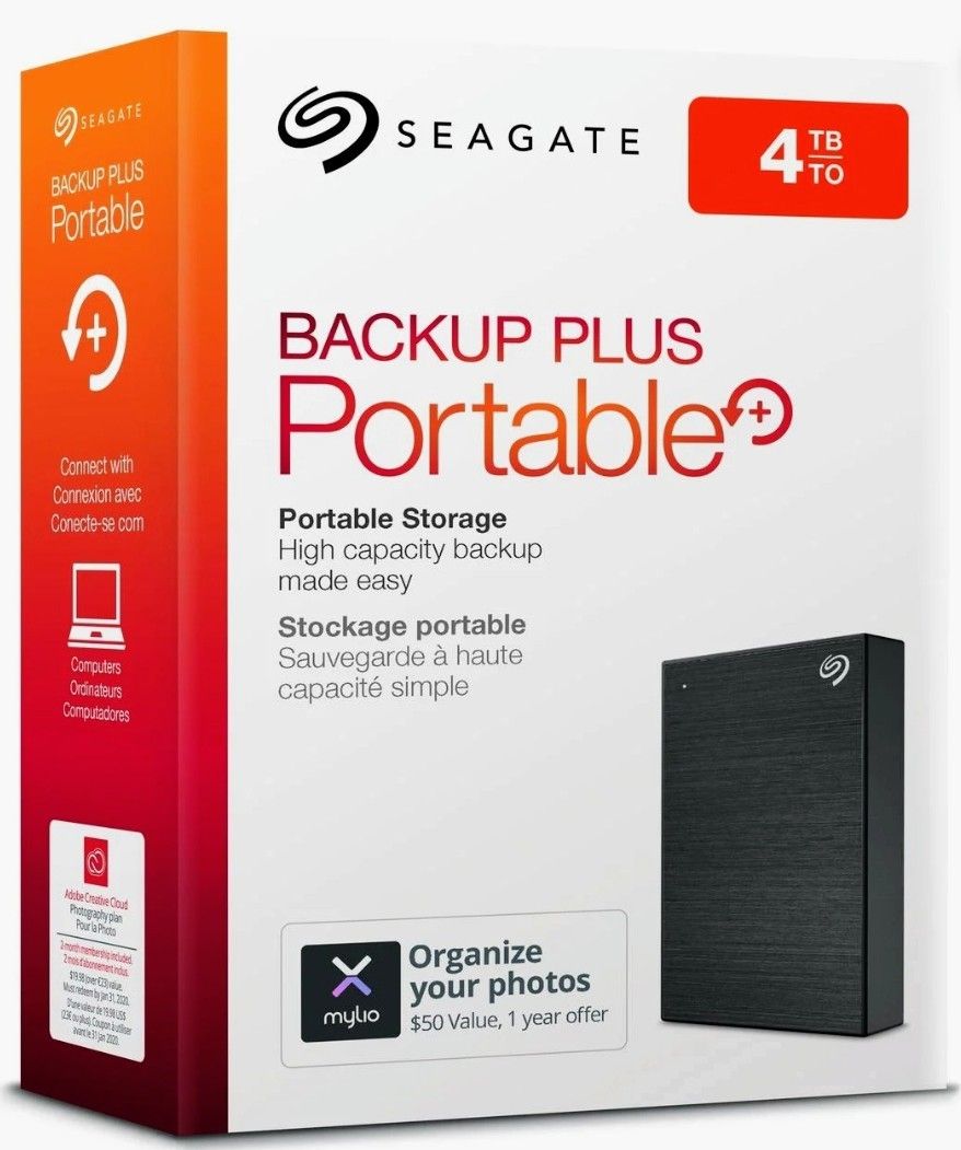 Seagate 4TB Backup Plus External HDD (BRAND NEW IN-BOX)