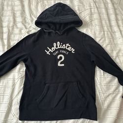 Navy blue Hollister hoodie 