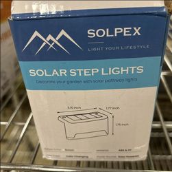Solpex Solar Step Lights — 16-Pack Color Changing LED, Brown, Waterproof for Deck, Stairs & Fence