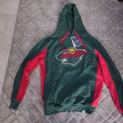 Men's Fanatics Minnesota Wild Sweatshirt Hoodie Size Medium NEW