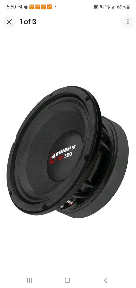 🔥 BRAND NEW Taramps 8" MH 380 Speaker – 8 Ohm • 380W RMS • Pro Audio Mid-Bass