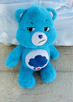 2020 Blue Care Bear, 14” Plush Grumpy Bear
