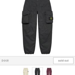 Supreme®/Stone Island® Reactive Ice Camo Ripstop Cargo Pant Black 32 