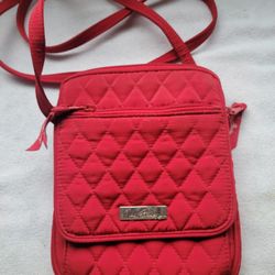 Vera Bradley Red Quilted Crossbody
