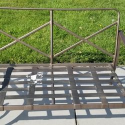 Metal Loveseat Indoor/ Outdoor No Cushions 