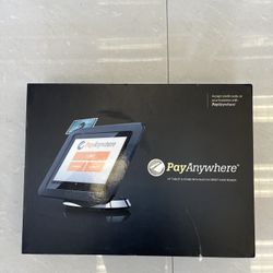 Pay Anywhere 10” Tablet & Stand With Built It Credit Card Reader ( New. Open Box Never Used)