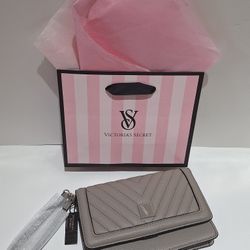New Victoria's Secret Grey Wristlet / Wallet 
