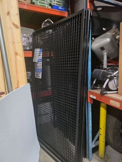 Heavy Duty Warehouse Divider Fence System w/ Gate & Posts