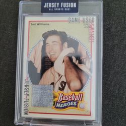 Ted Williams Baseball Game Used Card Swatches