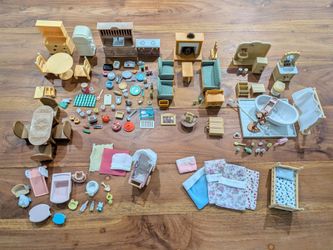 Vintage Calico Critters complete house collection