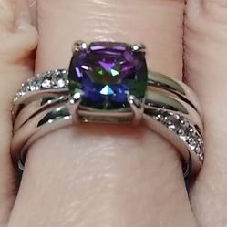 Very Pretty 😍 Genuine Mystic Topaz 💍
