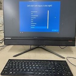 like new Lenovo all in one pc with keyboard and mouse