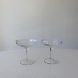 Ferm Living Ripple Champagne Saucers Set of 2