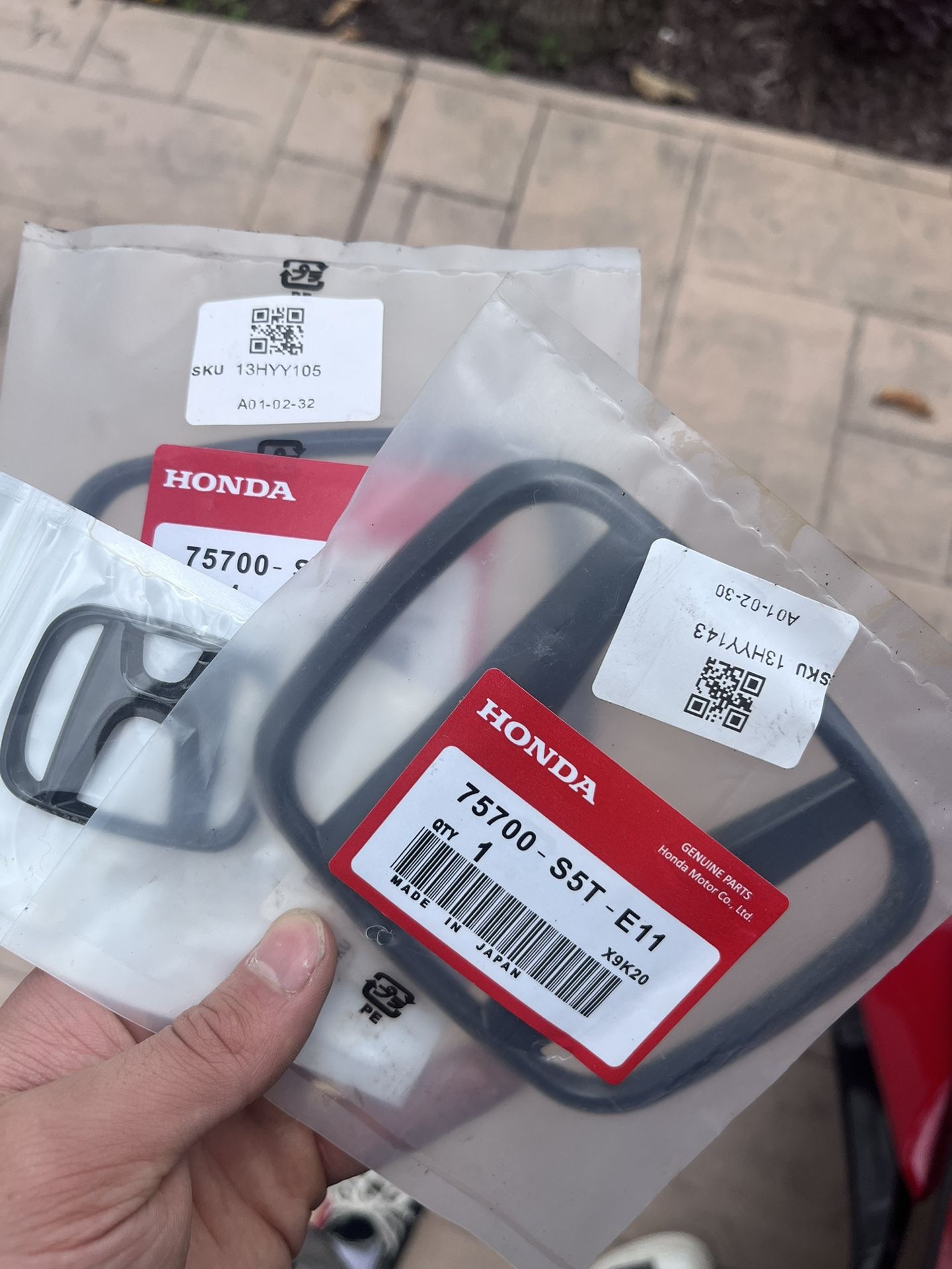 Genuine Honda Black Badges (3pcs)