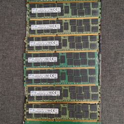 128GB RAM | 8x Samsung 16GB 2Rx4 PC3L 12800R Server RAM M393B2G70QH0 - YKO