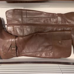 Marc Fisher Leather Boots Women Size 6.5 New